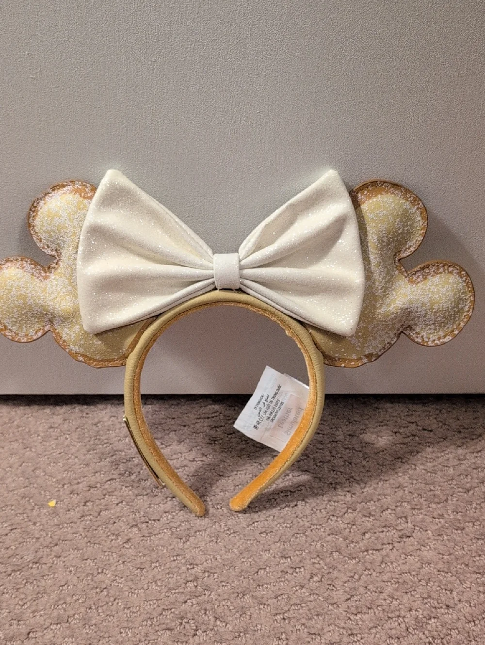 Loungefly Disney Parks Beignet All Day Scented Minnie Ear Headband EUC